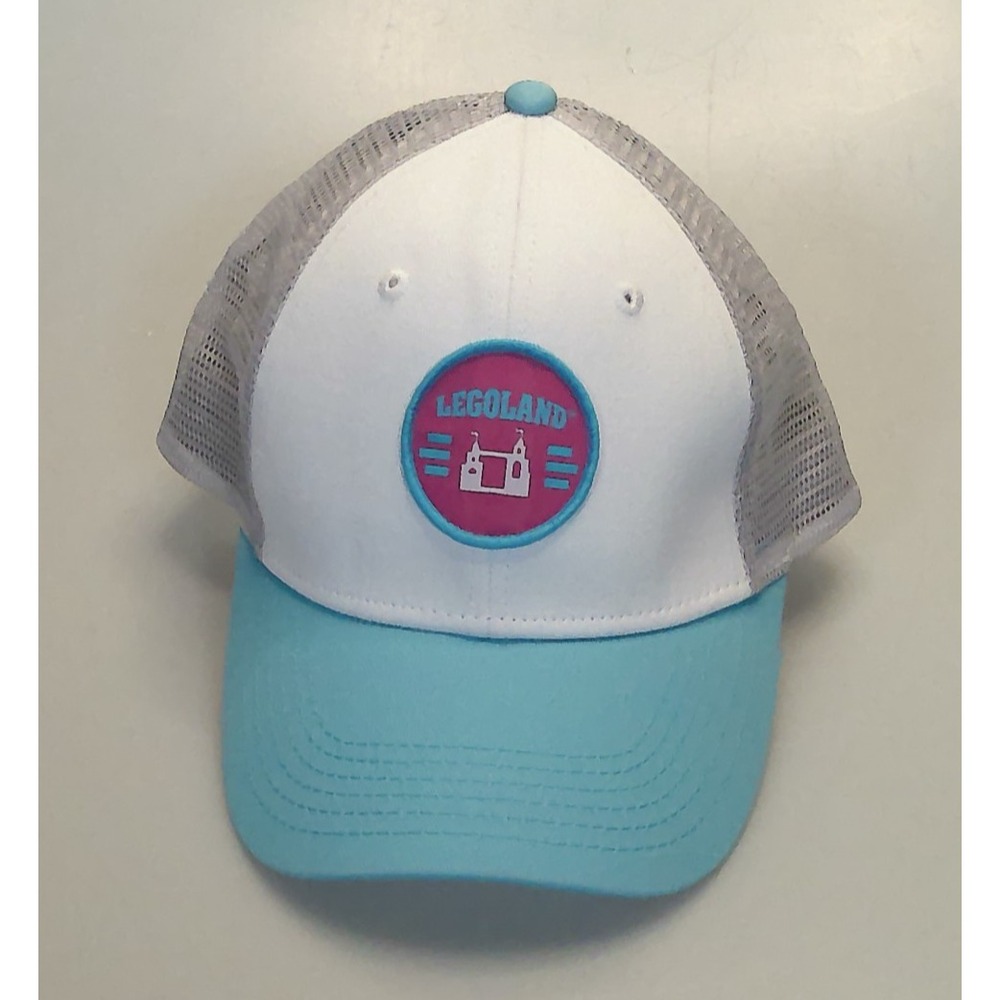 LEGOLAND LEGO Castle Trucker Hat Blue White Gray Mesh Strapback Cap